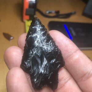 Obsidian Pedernales Inspired Sprearpoint